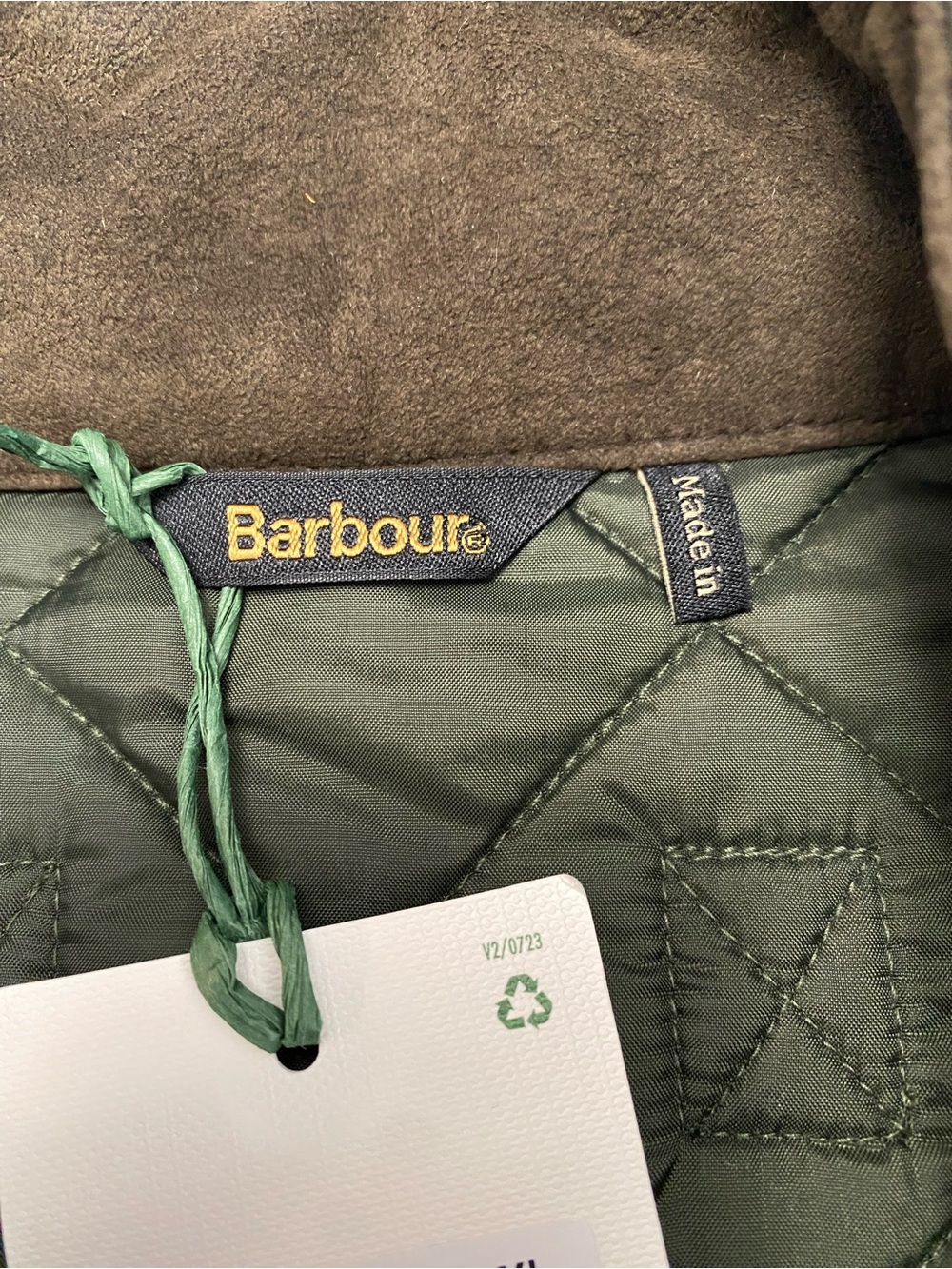 Barbour Lowerdale Quilted Gilet Vest Sage Green XL - Picture 9 of 16